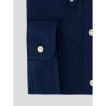 Chemise en Lin Grande Taille Bleu Marine